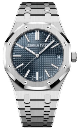Audemars Piguet  Royal Oak Automatic 50th Anniversary Blue Dial Stainless Steel Men's Watch 15510ST.OO.1320ST.01