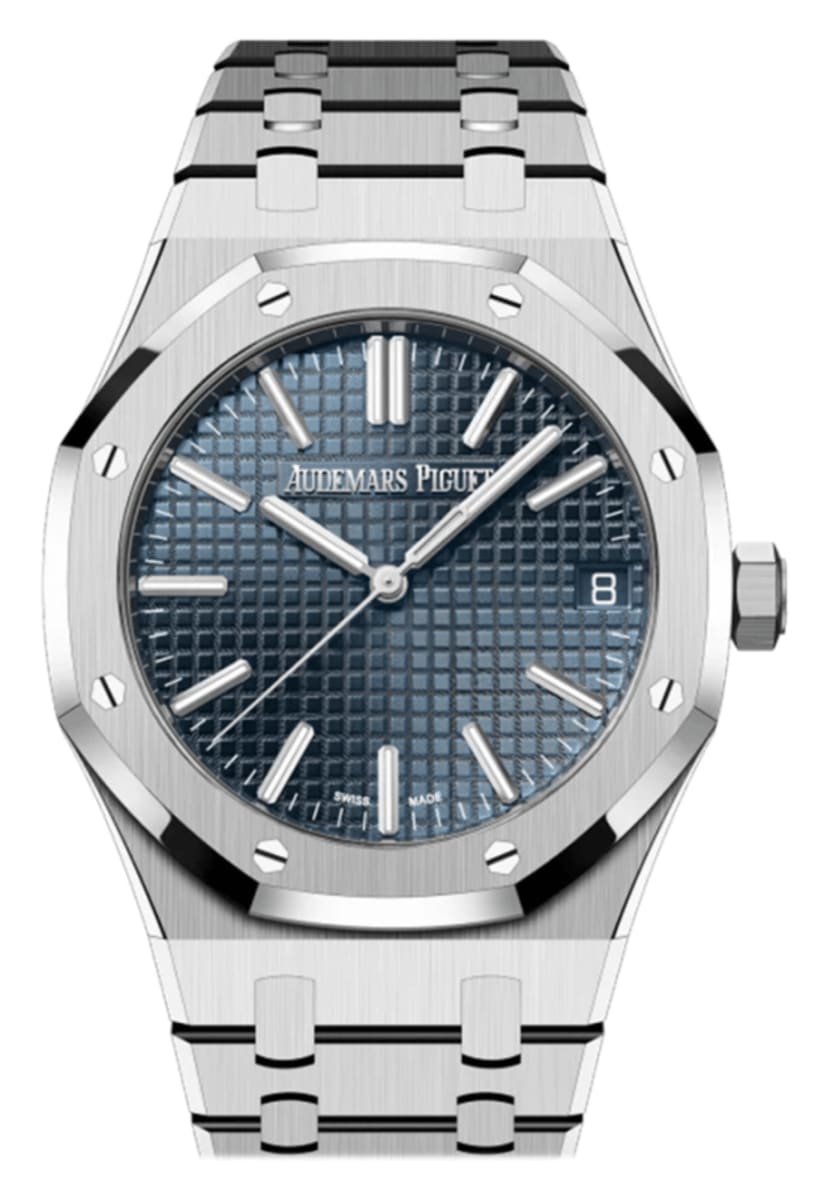 Audemars Piguet Royal Oak Jumbo Extra-Thin Blue Dial Stainless Steel Men's Watch 16202ST.OO.1240ST.02
