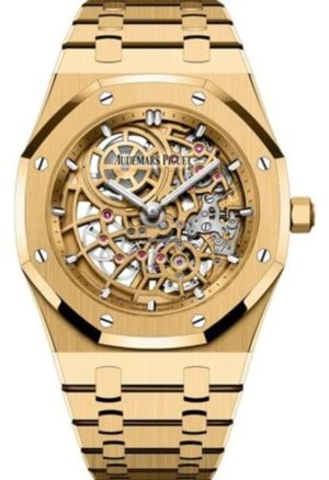Audemars Piguet  Royal Oak Jumbo Extra-Thin Openworked Dial 18k Yellow Gold Men's Watch 16204BA.OO.1240BA.01
