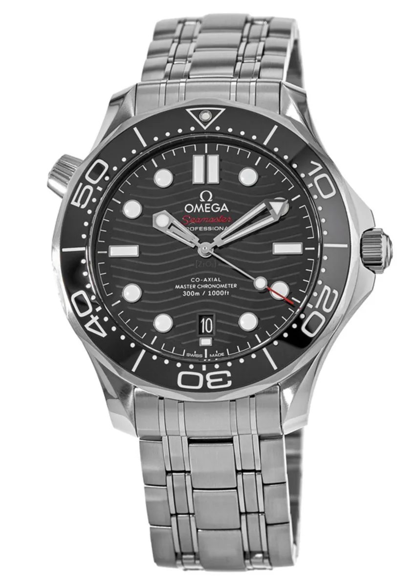 Seamaster Diver 300M Automatic Black Dial Steel Bracelet Men's Watch 210.30.42.20.01.001