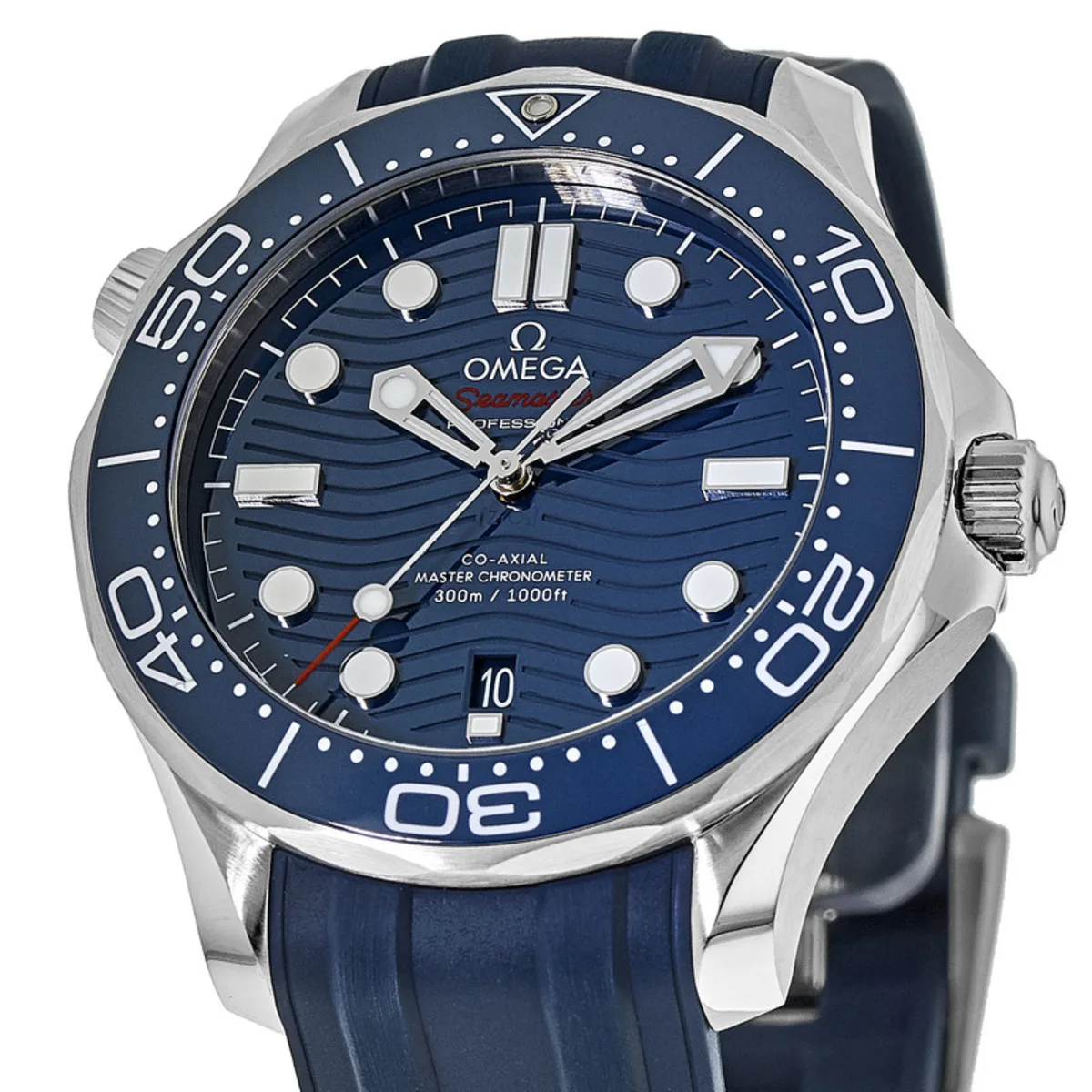 Seamaster Diver 300M Blue Dial Rubber Strap Men's Watch 210.32.42.20.03.001 - Image 2