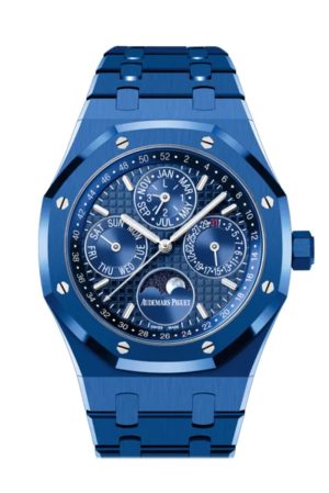 Royal Oak Perpetual Calendar Blue Dial Ceramic Men's Watch 26579CS.OO.1225CS.01