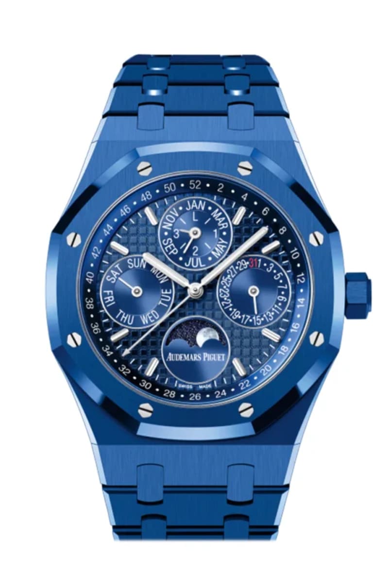 Royal Oak Perpetual Calendar Blue Dial Ceramic Men's Watch 26579CS.OO.1225CS.01