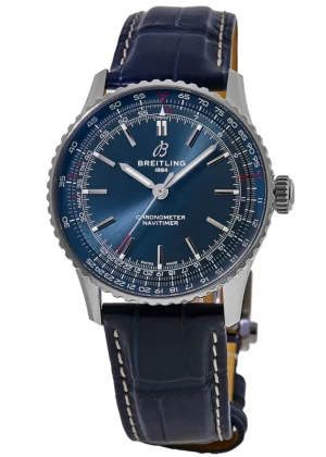 Navitimer Automatic 41 Blue Dial Alligator Leather Strap Men's Watch A17329161C1P1