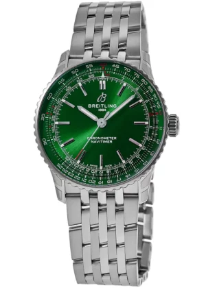 Navitimer Automatic 41 Green Dial Steel Men's Watch A17329371L1A1