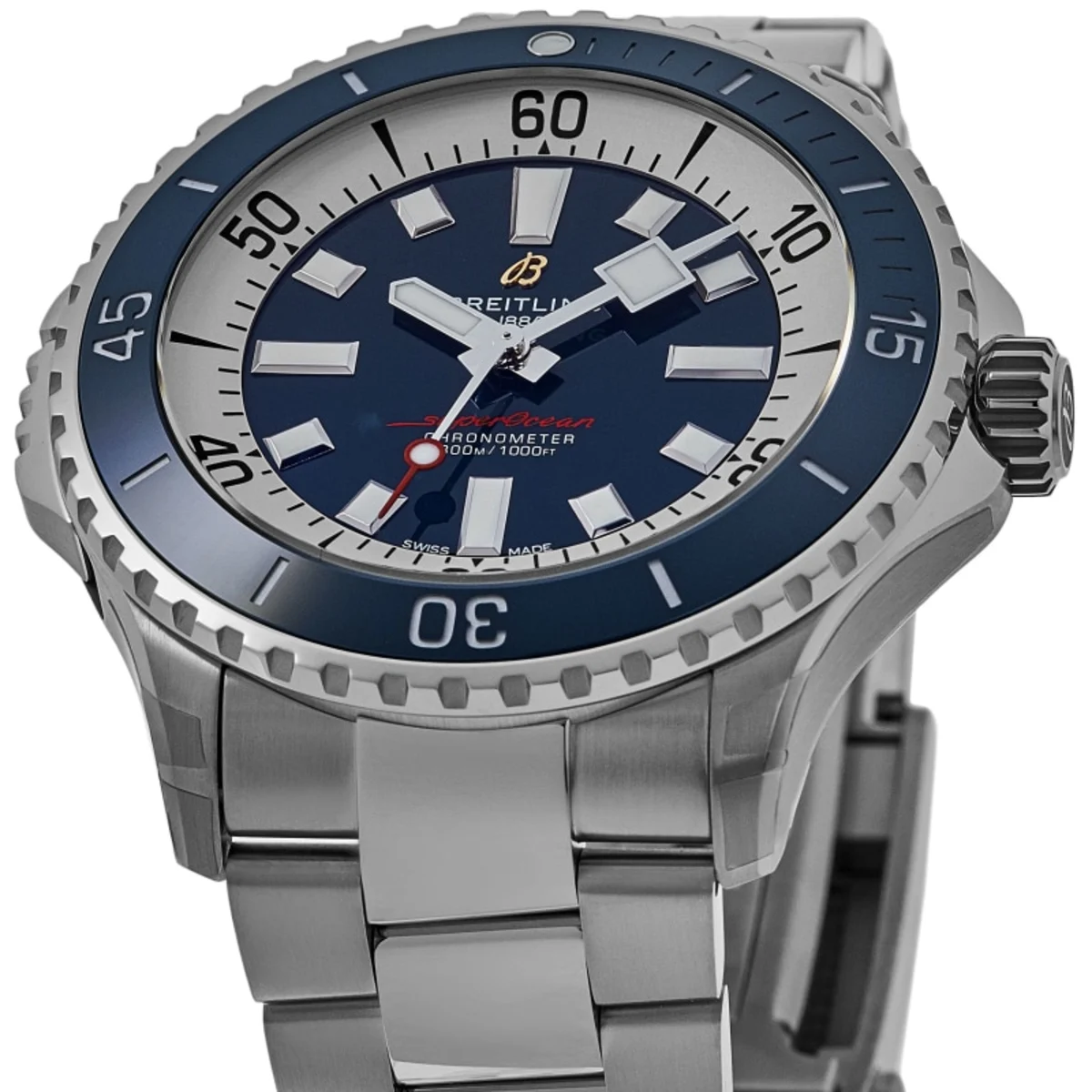Superocean Automatic 46 Blue Dial Steel Men's Watch A17378E71C1A1 - Image 2