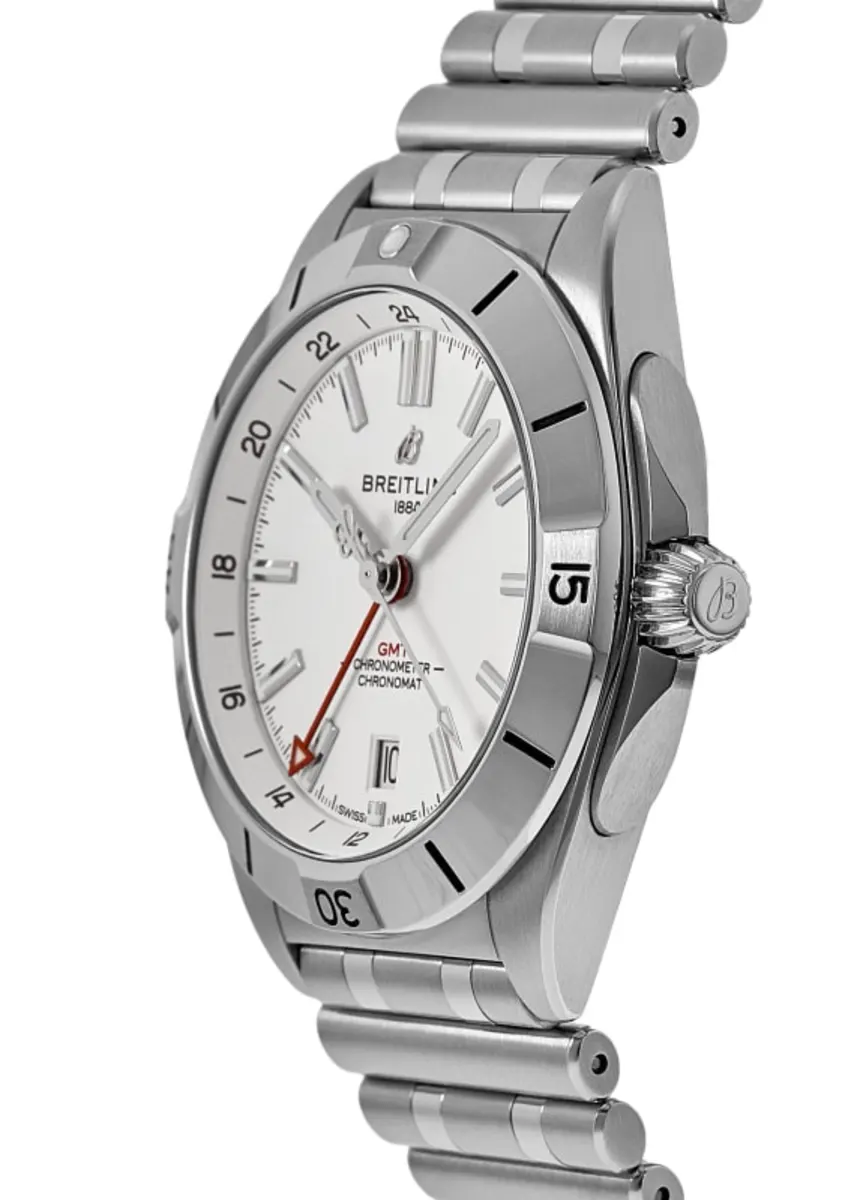 Chronomat Automatic GMT 40 White Dial Steel Men's Watch A32398101A1A1 - Image 3