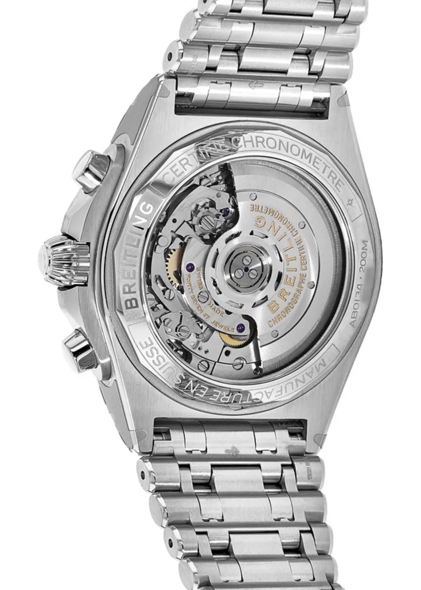 Chronomat B01 42 Automatic Chronograph Silver Dial Stainless Steel Men's Watch AB0134101G1A1 - Image 3