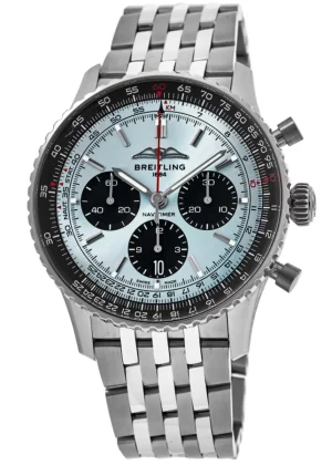 Navitimer B01 Chronograph 43 Automatic Ice Blue Dial Steel Men's Watch AB0138241C1A1