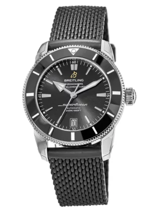Superocean Heritage Automatic 42 Black Ceramic Bezel Rubber Strap Men's Watch AB2010121B1S1