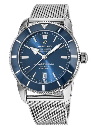 Superocean Heritage Automatic 42 Blue Dial Ceramic Bezel Steel Men's Watch AB2010161C1A1