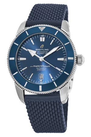 Superocean Heritage Automatic 46 Blue Dial Ceramic Bezel Rubber Strap Men's Watch AB2020161C1S1