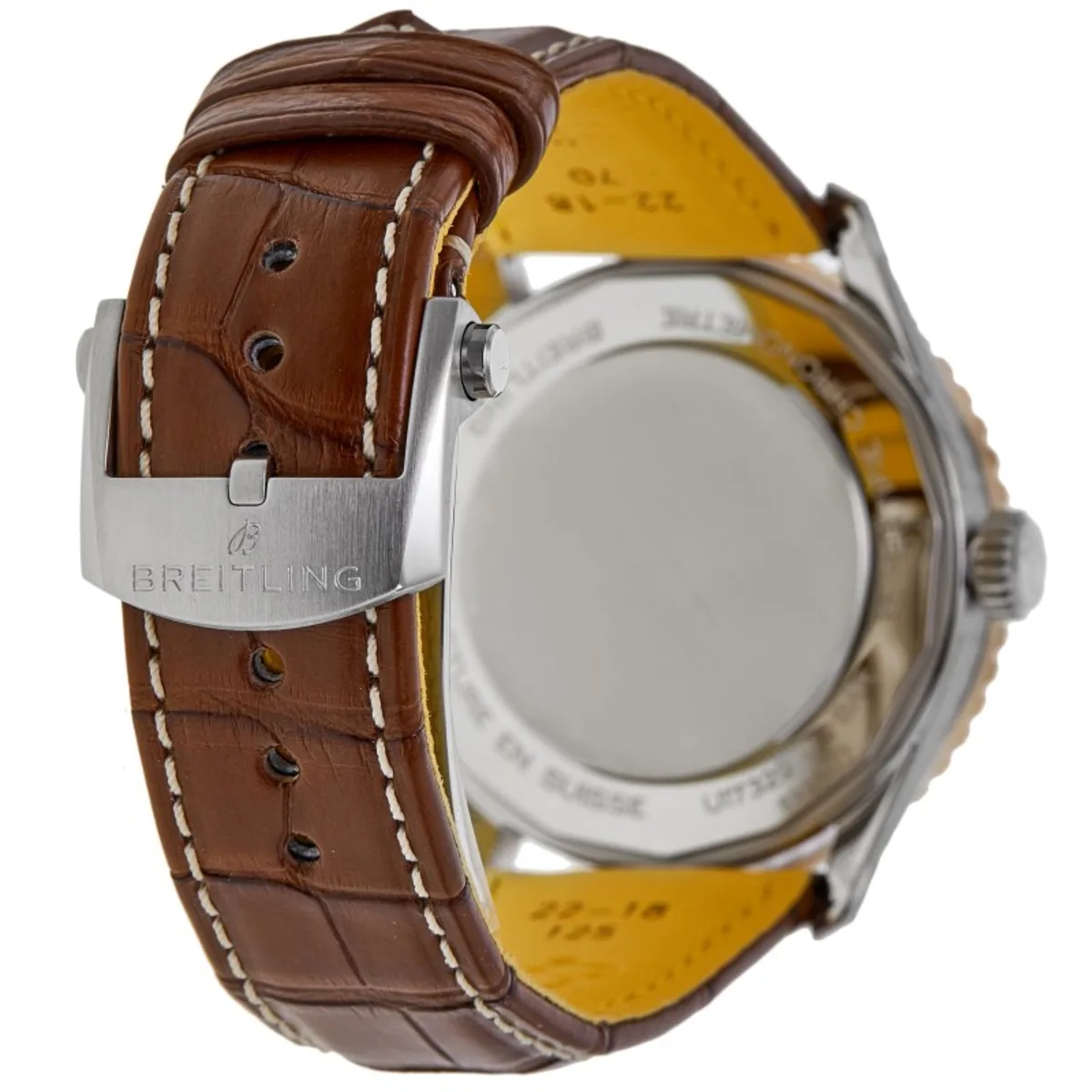 Navitimer Automatic 41 Cream Dial 18K Rose Gold Bezel Brown Leather Strap Men's Watch U17329F41G1P1 - Image 4
