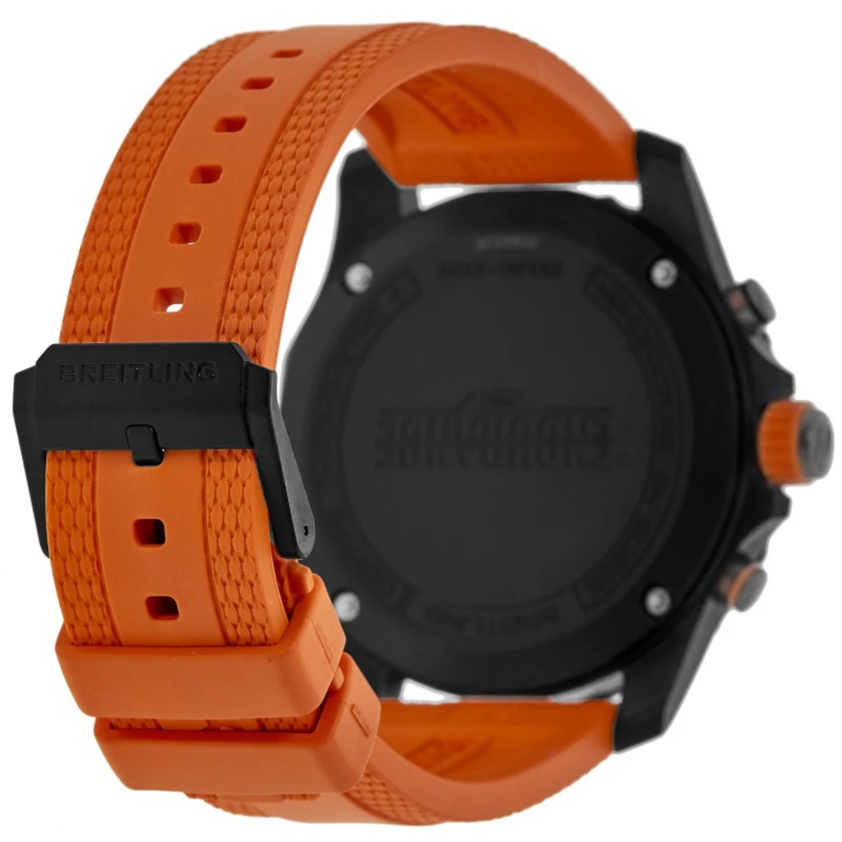 Endurance Pro 44 Quartz Chronograph Black Dial Orange Rubber Strap Men's Watch X82310A51B1S2 - Image 4