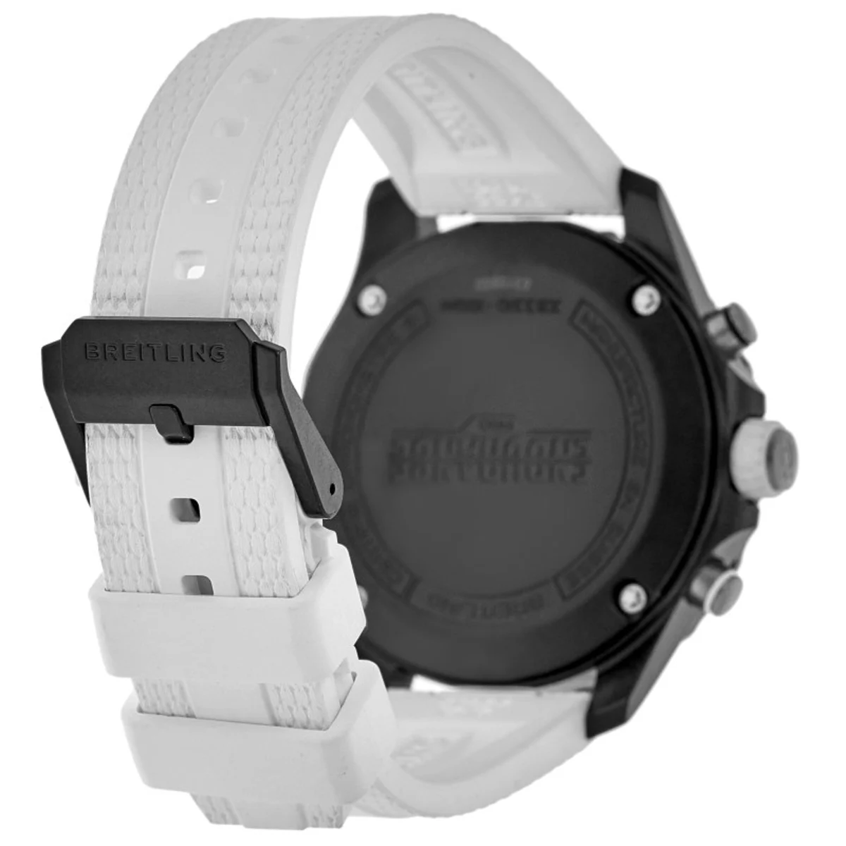 Endurance Pro 38 Quartz Chronograph Black Dial Breitlight White Rubber Strap Unisex Watch X83310A71B1S1 - Image 4