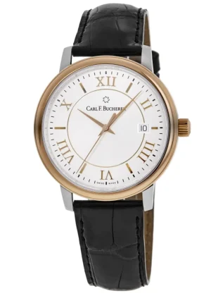 Adamavi Silver Dial Leather Strap Men's Watch 00.10314.07.15.01