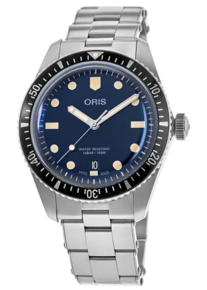Divers Sixty-Five Blue Dial Stainless Steel Men's Watch 01 733 7707 4055-07 8 20 18