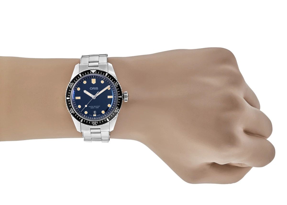 Divers Sixty-Five Blue Dial Stainless Steel Men's Watch 01 733 7707 4055-07 8 20 18 - Image 3