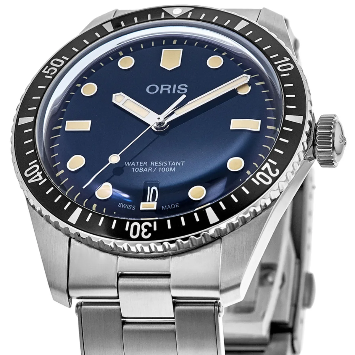 Divers Sixty-Five Blue Dial Stainless Steel Men's Watch 01 733 7707 4055-07 8 20 18 - Image 4