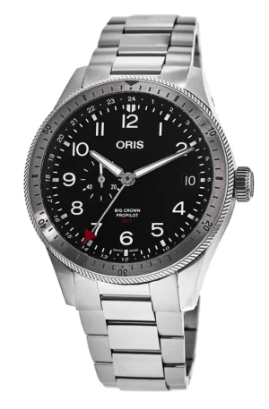 Big Crown ProPilot Timer GMT Automatic Black Dial Steel Men's Watch 01 748 7756 4064-07 8 22 08