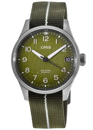 Big Crown ProPilot Limited Edition Okavango Air Rescue Automatic Green Dial Fabric Strap Men's Watch 01 751 7761 4187-SET