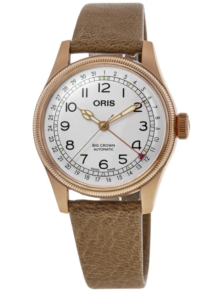Big Crown Date Father Time Limited Edition Automatic White Dial Leather Strap Men's Watch 01 754 7741 3161-Set