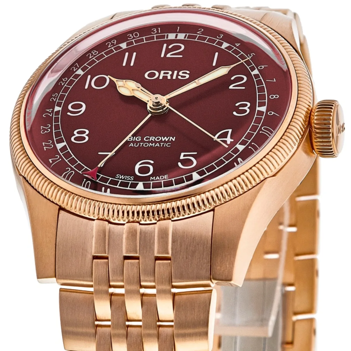 Big Crown Bronze Pointer Date Automatic Red Dial Men's Watch 01 754 7741 3168-07 8 20 01 - Image 3
