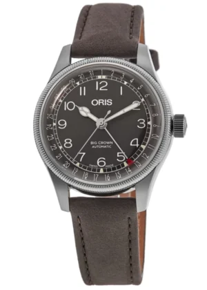 Big Crown Pointer Date Black Dial Brown Leather Strap Unisex Watch 01 754 7749 4064-07 5 17 67
