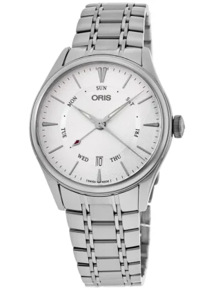 Artelier Pointer Day Date Automatic Silver Dial Steel Men's Watch 01 755 7742 4051-07 8 21 88