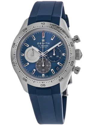 Chronomaster Sport Automatic Chronograph Blue Dial Rubber Strap Men's Watch 03.3114.3600/51.R950