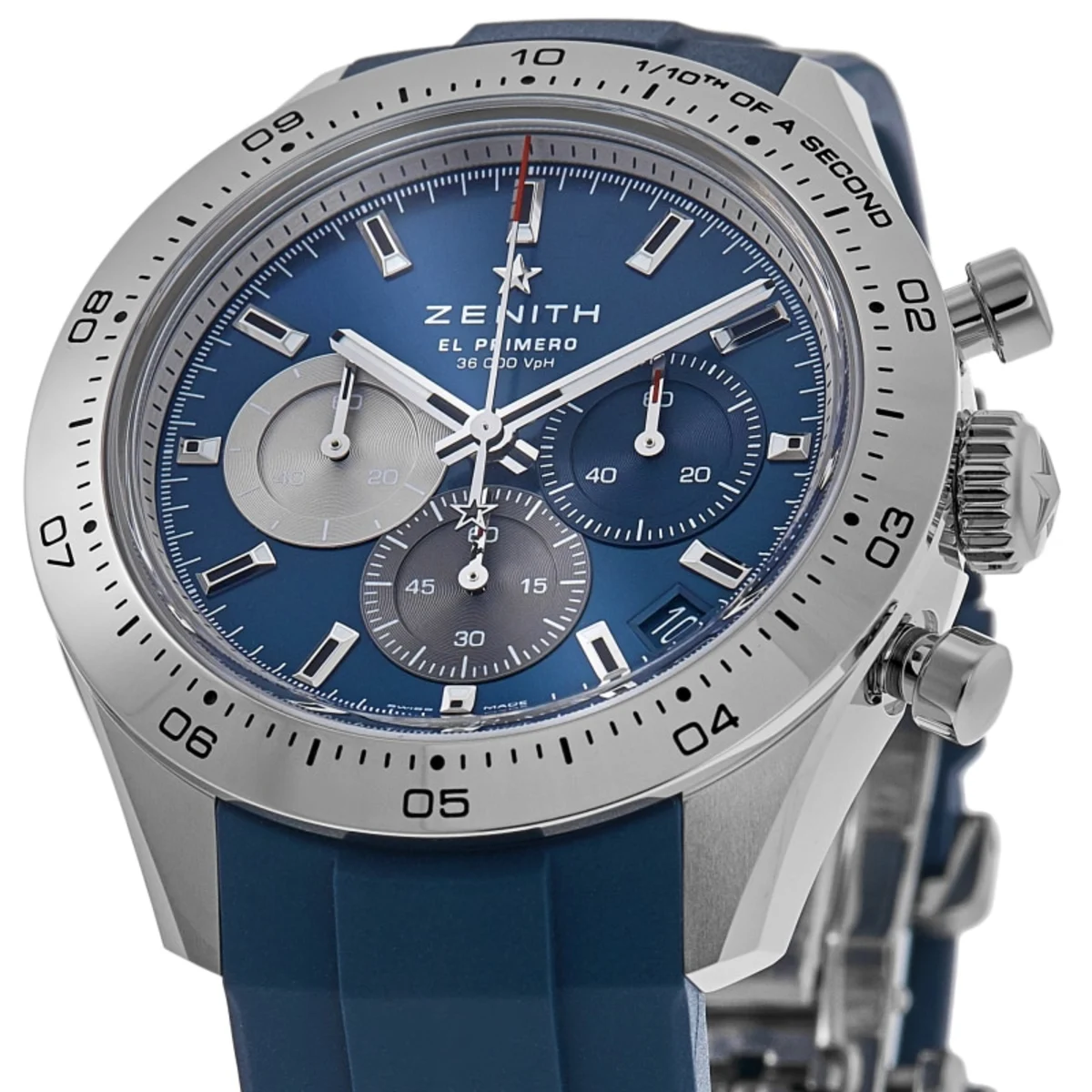 Chronomaster Sport Automatic Chronograph Blue Dial Rubber Strap Men's Watch 03.3114.3600/51.R950 - Image 2