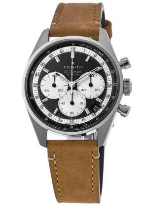 Chronomaster Original Black Dial Leather Strap Men's Watch 03.3200.3600/21.C903