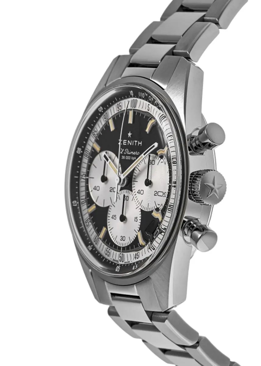 Chronomaster Original Automatic Chonograph Black Dial Steel Men's Watch 03.3200.3600/21.M3200 - Image 3