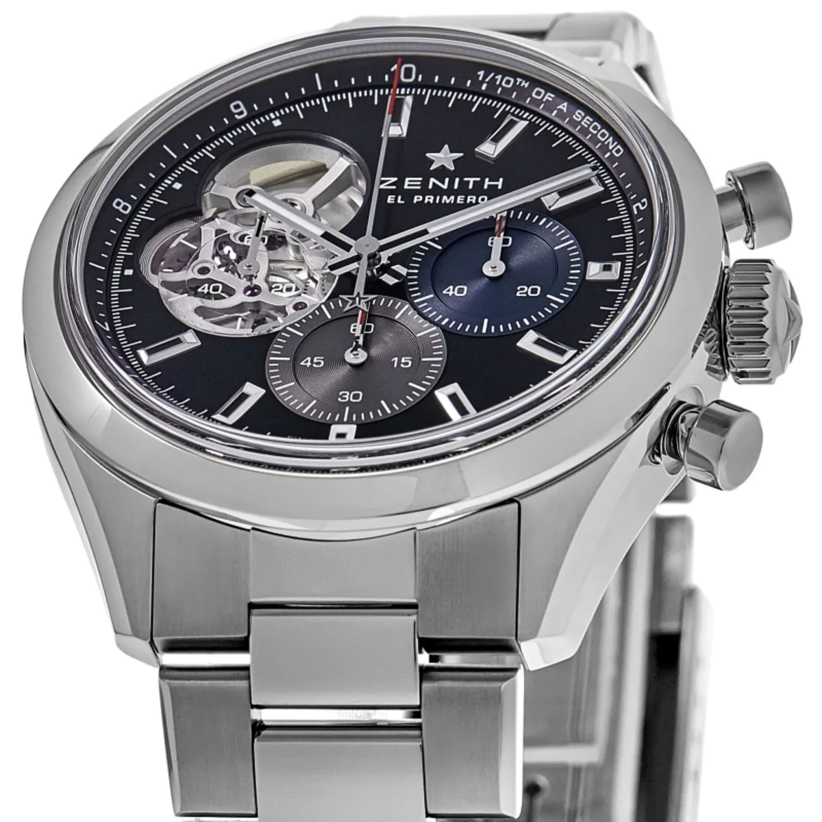 Chronomaster Open Automatic Chronograph Black Dial Steel Men's Watch 03.3300.3604/21.M3300 - Image 2