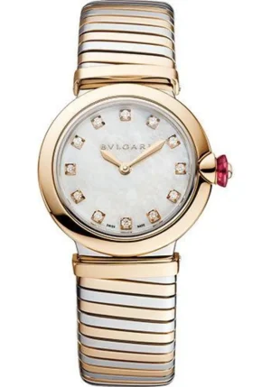 Lvcea White Dial Rose Gold and Stainless Steel Women's Watch 102952