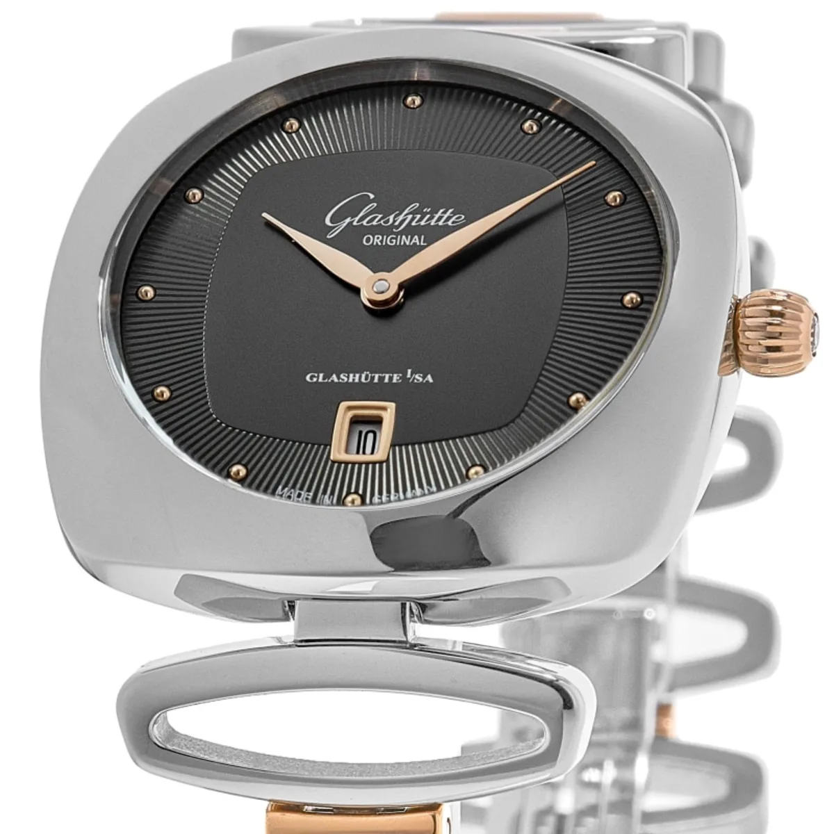Pavonina Grey Dial Rose Gold and Steel Women's Watch 1-03-01-27-06-14 - Image 2