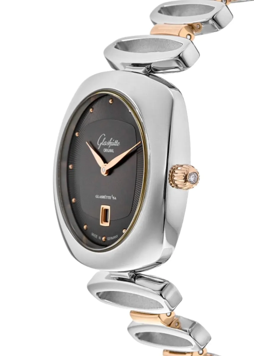 Pavonina Grey Dial Rose Gold and Steel Women's Watch 1-03-01-27-06-14 - Image 3
