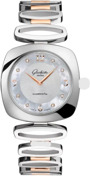 Pavonina Pavonina Mother of Pearl Diamond Dial Steel and Rose Gold Women's Watch 1-03-02-04-16-14
