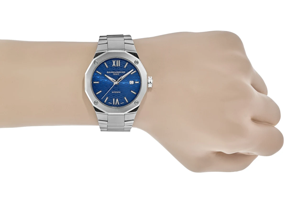 Riviera Automatic Blue Dial Steel Men's Watch 10620 - Image 3