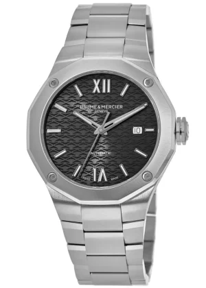 Baume & Mercier  Riviera Automatic Black Dial Steel Men's Watch 10621