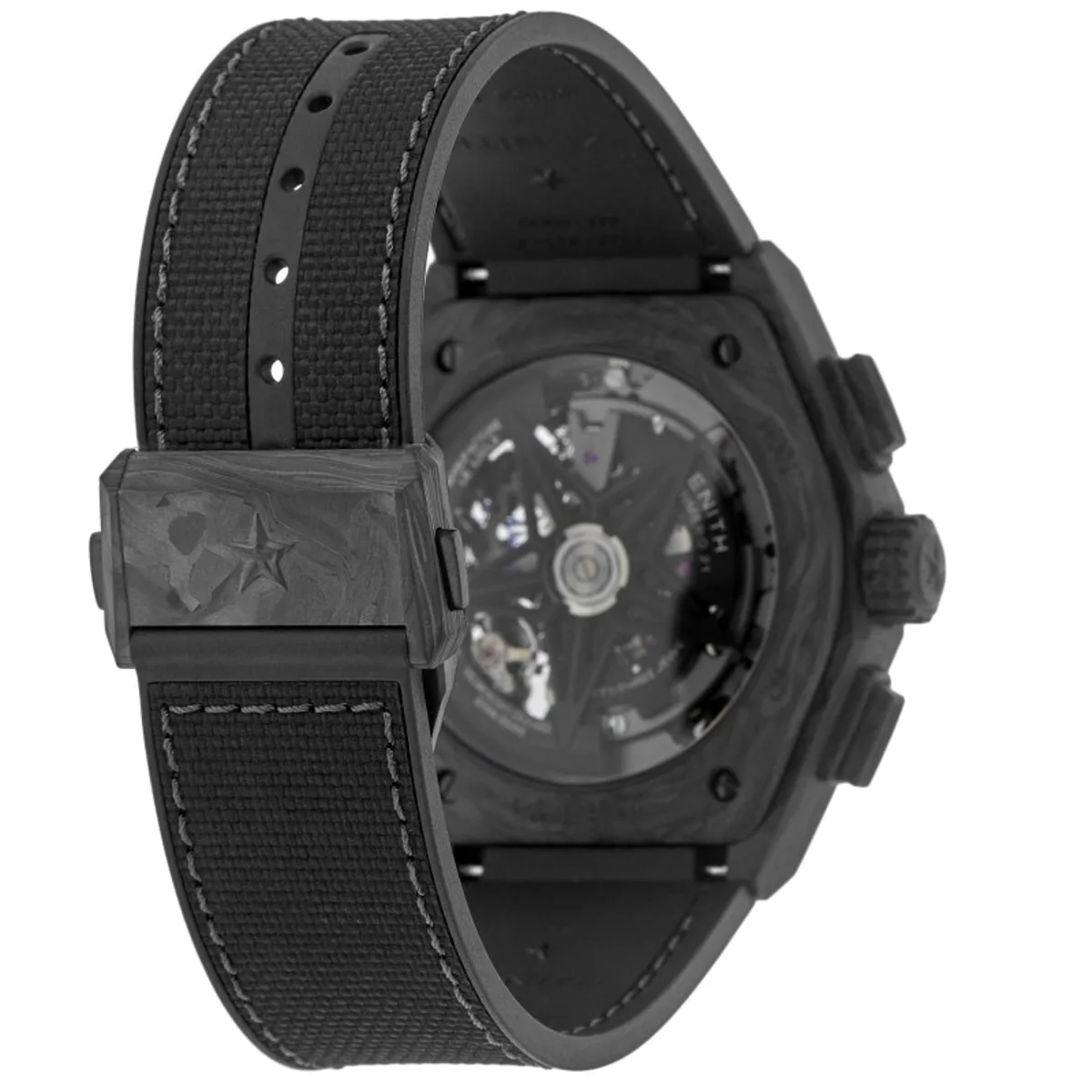 Defy El Primero 21 Skeleton Dial Black Rubber Strap Men's Watch 10.9000.9004/96.R921 - Image 5