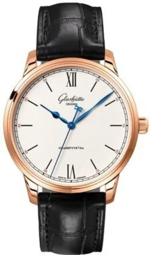 Senator Excellence Silver Dial Black Leather Strap Men's Watch 1-36-01-02-05-01