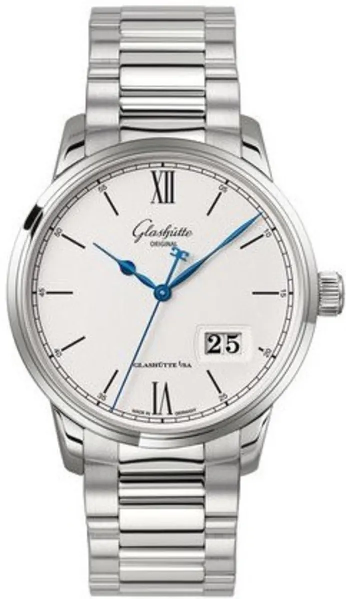 Senator Excellence Panorama Date Silver Dial Stainless Steel Men's Watch 1-36-03-01-02-70