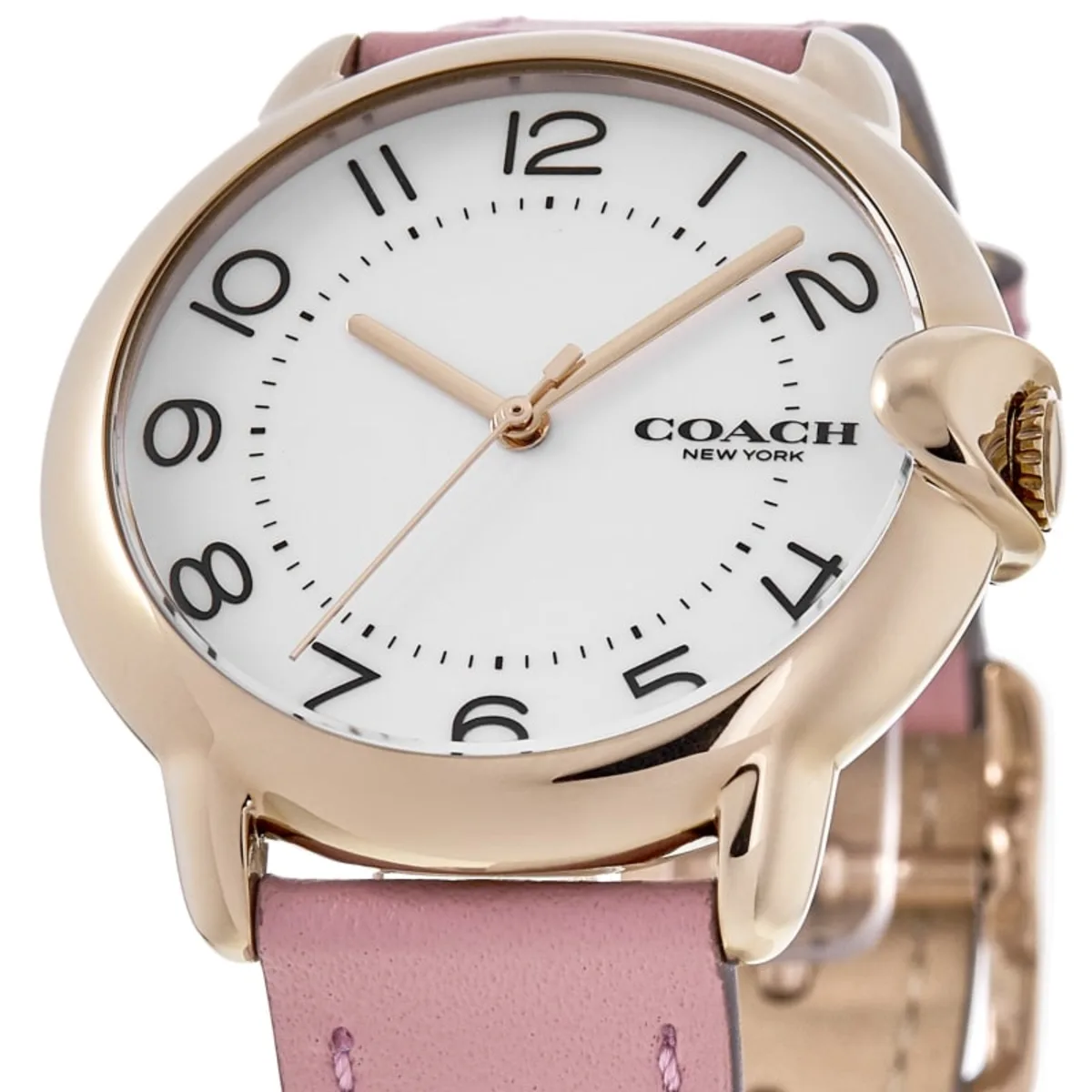 Arden White Dial Leather Strap Women's Watch 14503608 - Image 2