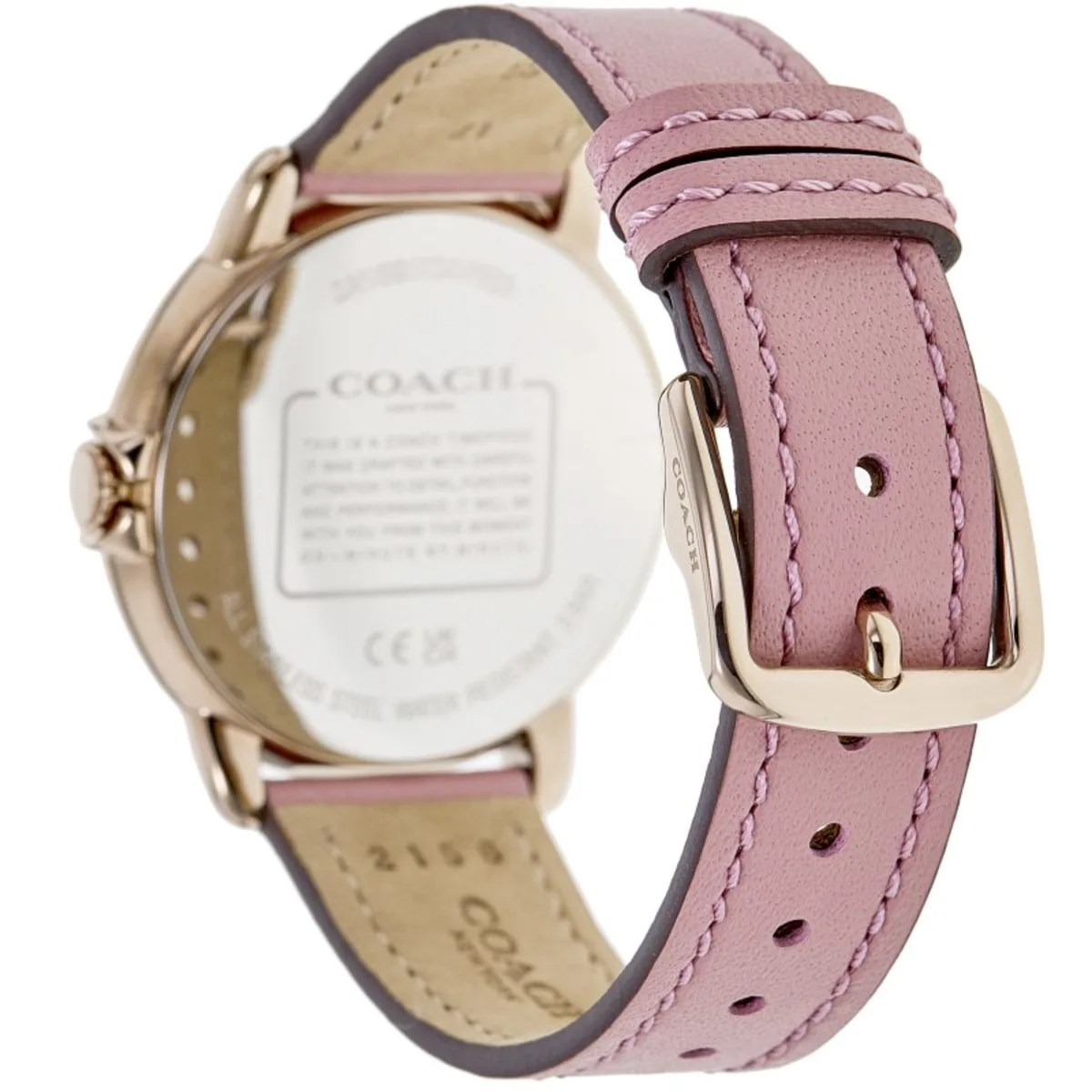 Arden White Dial Leather Strap Women's Watch 14503608 - Image 4