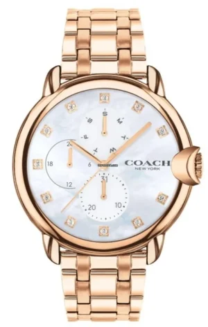 Arden Mother of Pearl Dial Rose Gold Steel Women's Watch 14503682