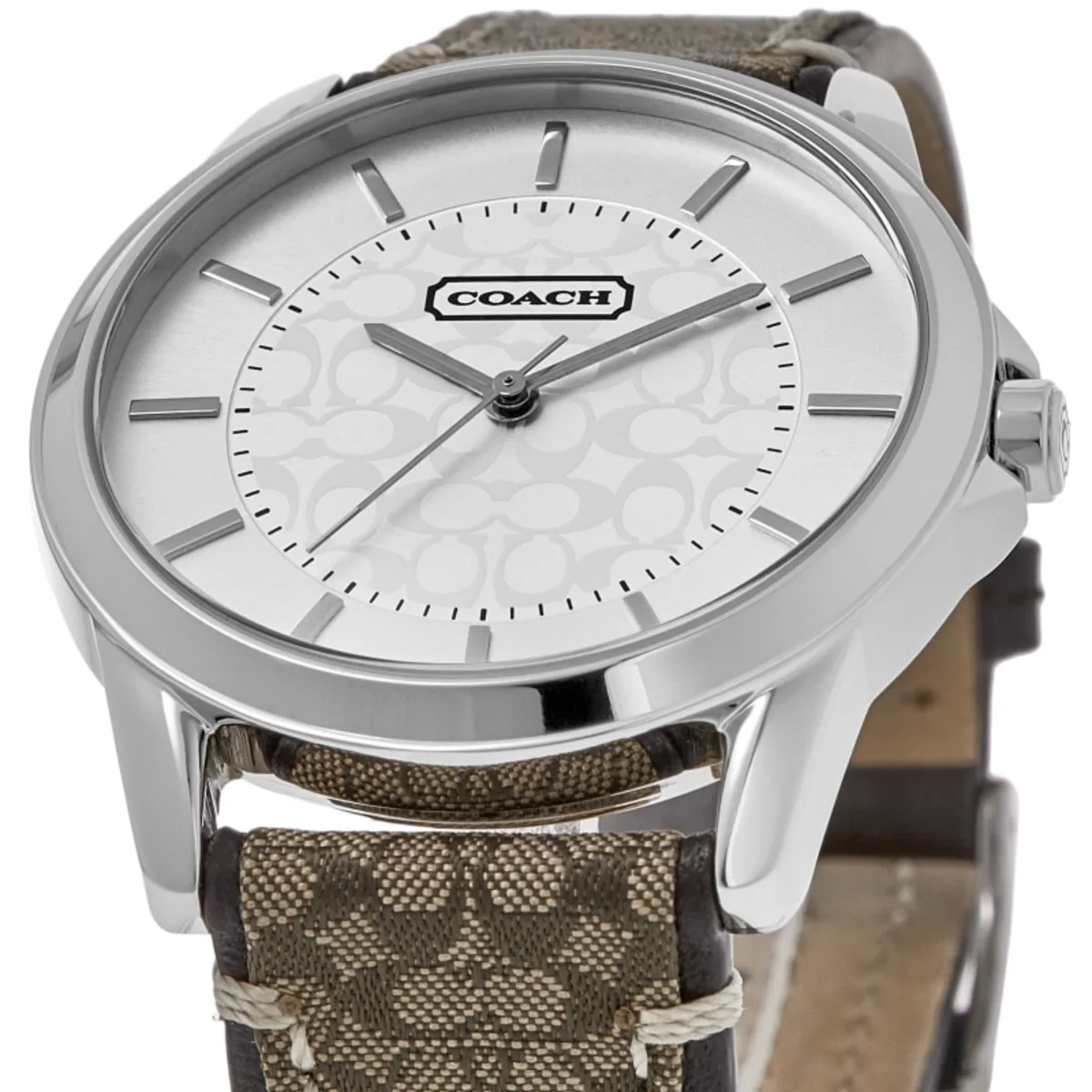 Classic Signature Silver Dial Fabric Strap Women's Watch 14601506 - Image 2