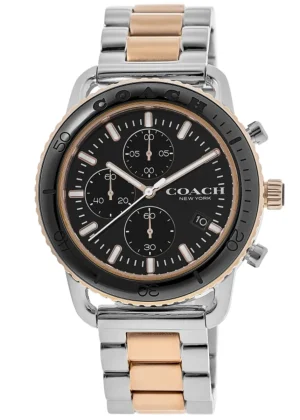 Cruiser Black Chronograph Dial Two-Tone Steel Men's Watch 14602597