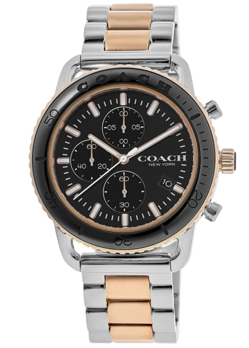 Cruiser Black Chronograph Dial Two-Tone Steel Men's Watch 14602597