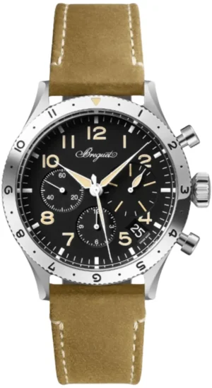 Type XX Chronograph 2067 Automatic Black Dial Brown Leather Strap Men's Watch 2067ST/92/3WU